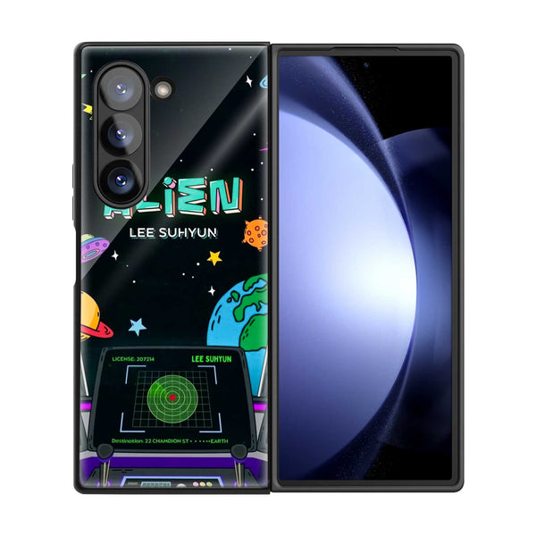 Alien Command Samsung Z Fold Glass Case