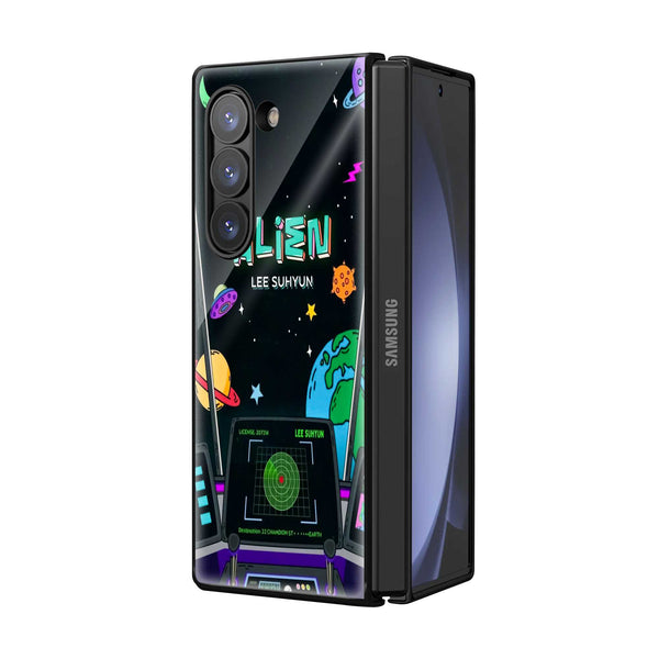 Alien Command Samsung Z Fold Glass Case