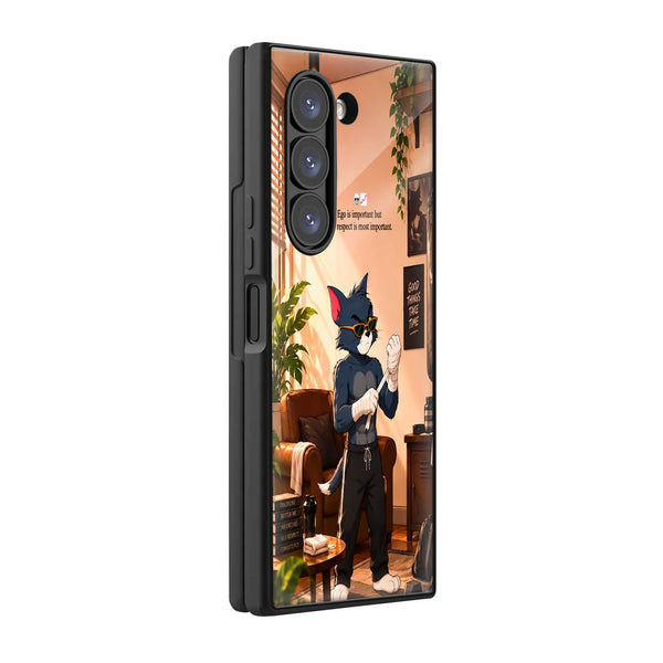 Alpha Tom Samsung Z Fold Glass Case