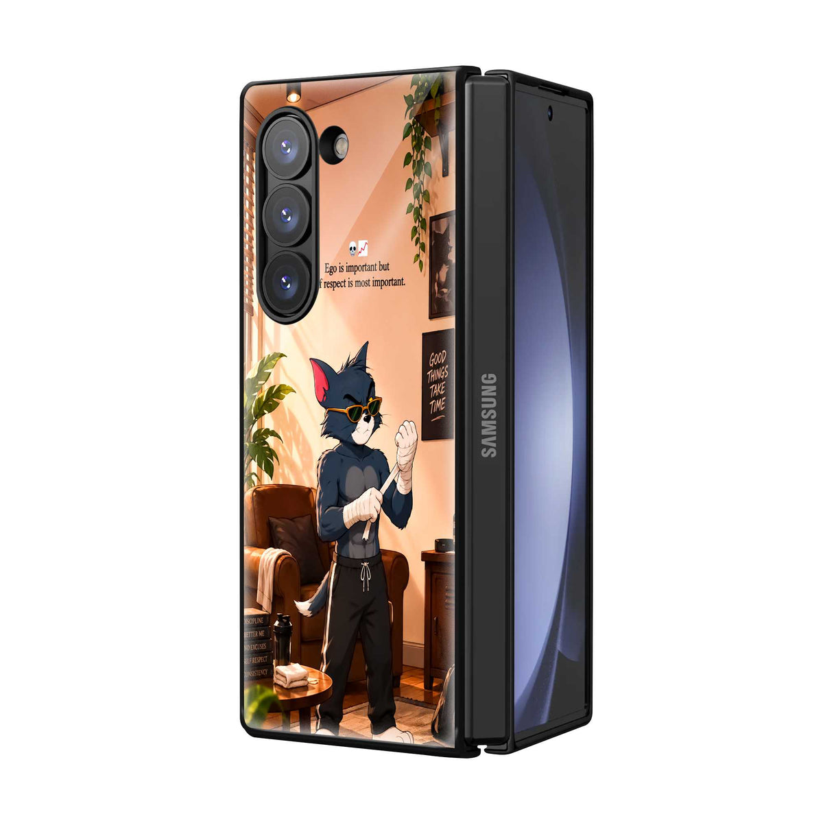 Alpha Tom Samsung Z Fold Glass Case