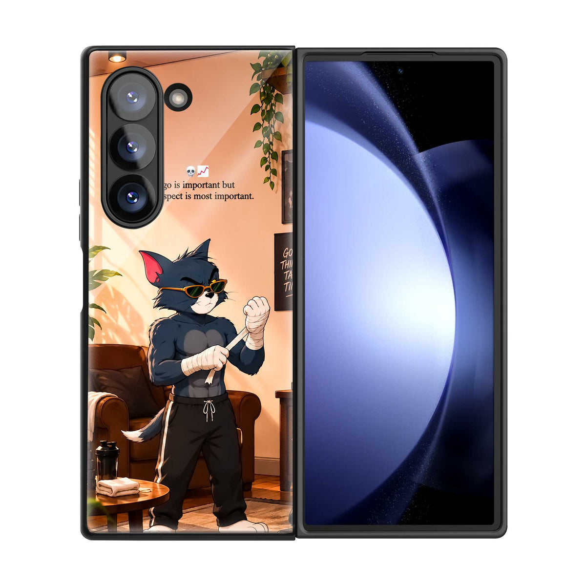 Alpha Tom Samsung Z Fold Glass Case