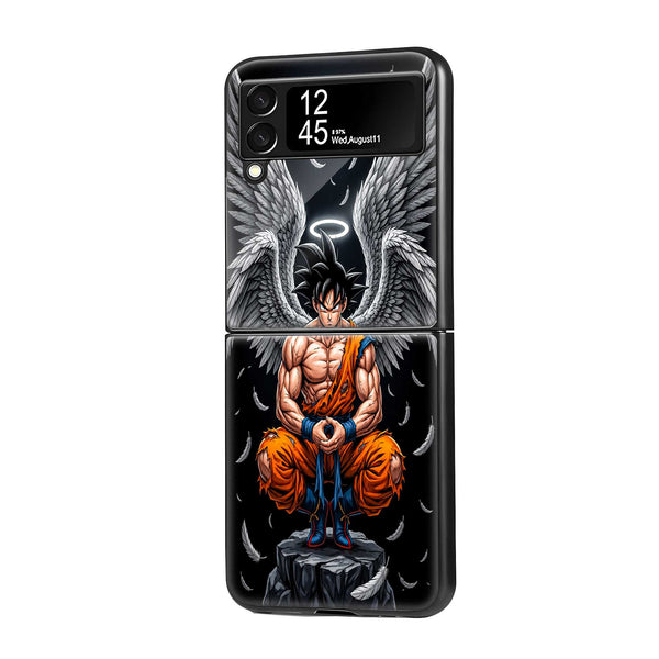 Angel Goku Samsung Z Flip Glass Case