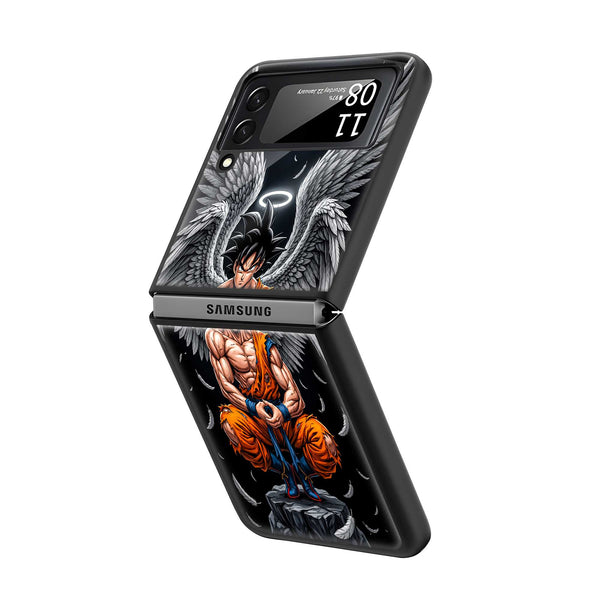 Angel Goku Samsung Z Flip Glass Case
