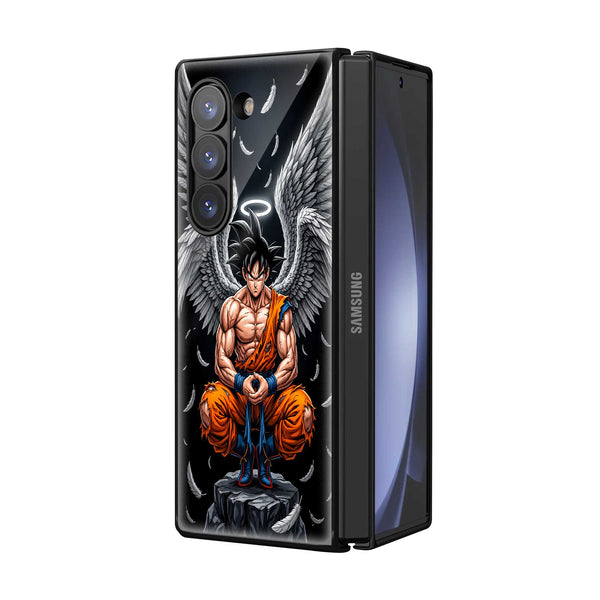Angel Goku Samsung Z Fold Glass Case