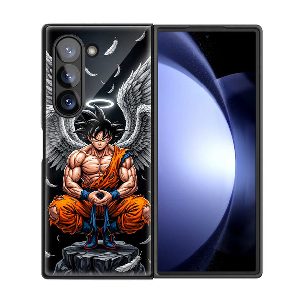 Angel Goku Samsung Z Fold Glass Case