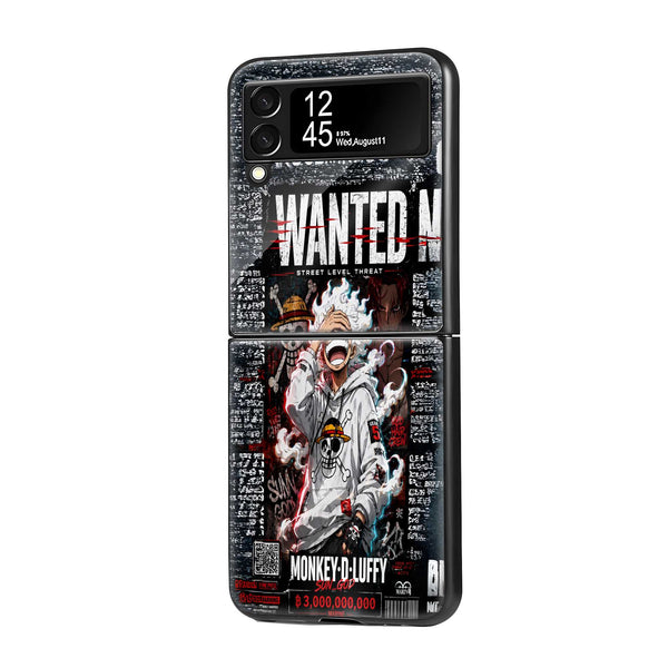 Anime Hoodie Samsung Z Flip Glass Case