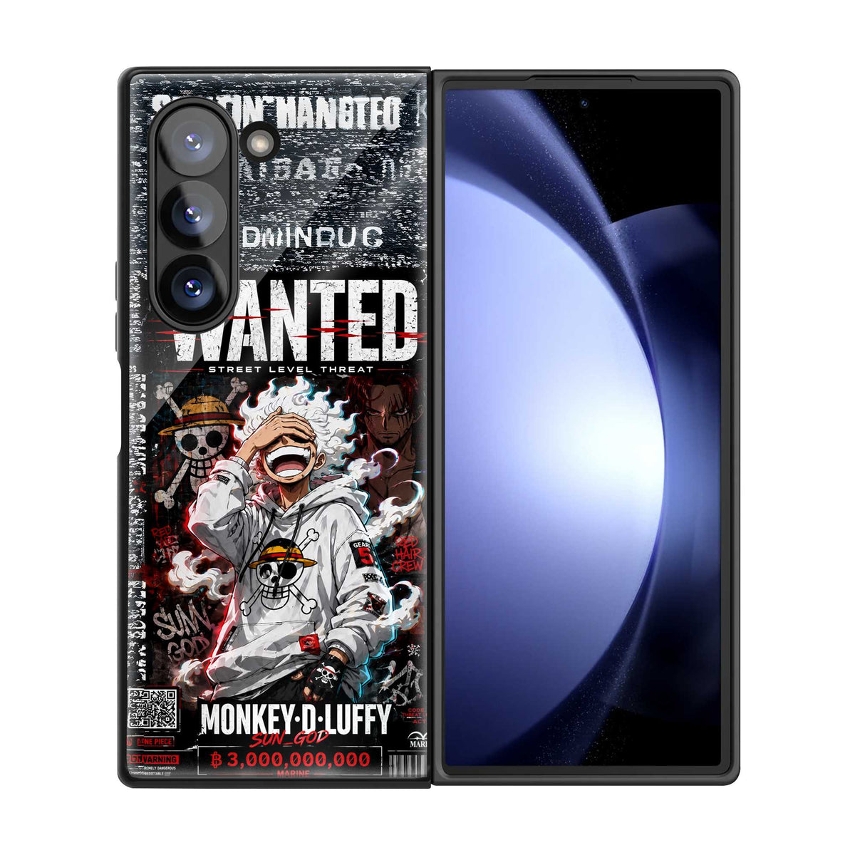 Anime Hoodie Samsung Z Fold Glass Case