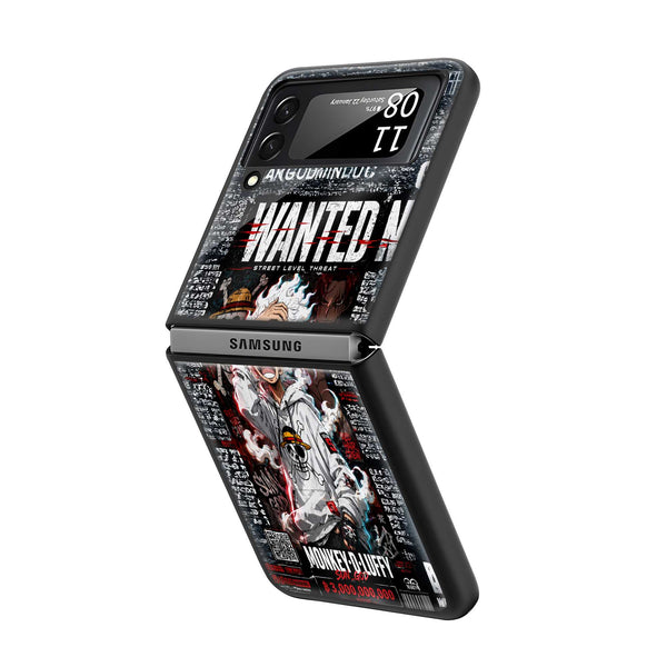 Anime Hoodie Samsung Z Flip Glass Case
