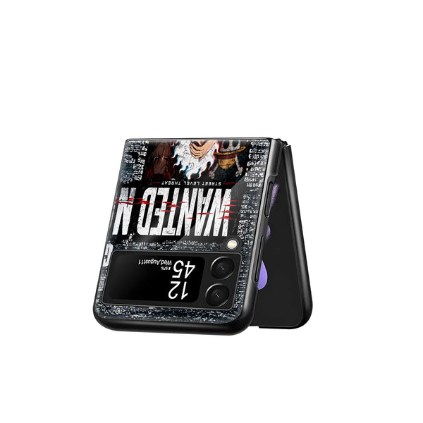 Anime Hoodie Samsung Z Flip Glass Case
