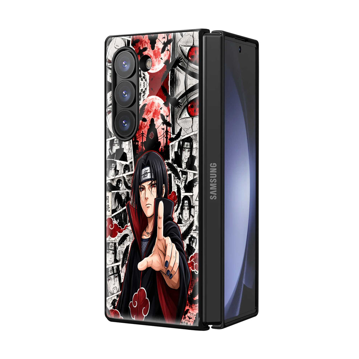 Anime Noir Samsung Z Fold Glass Case