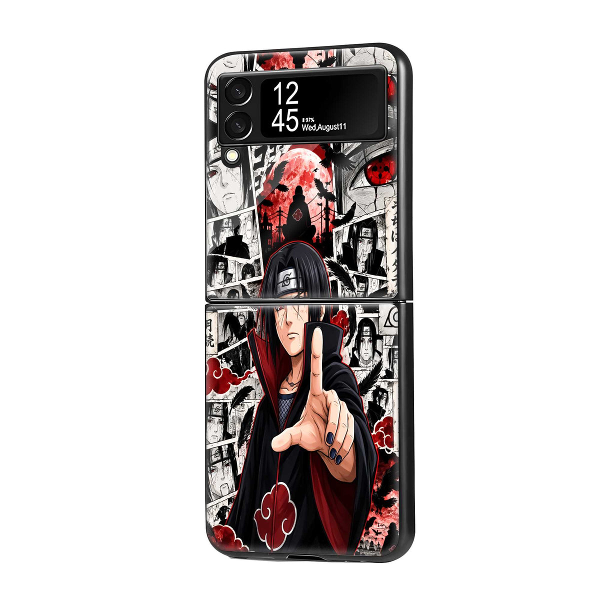 Anime Noir Samsung Z Flip Glass Case