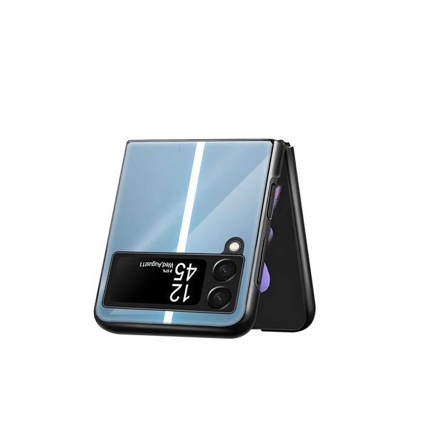 Apex Blue Samsung Z Flip Glass Case