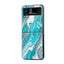 Aqua Marble Samsung Z Flip Glass Case
