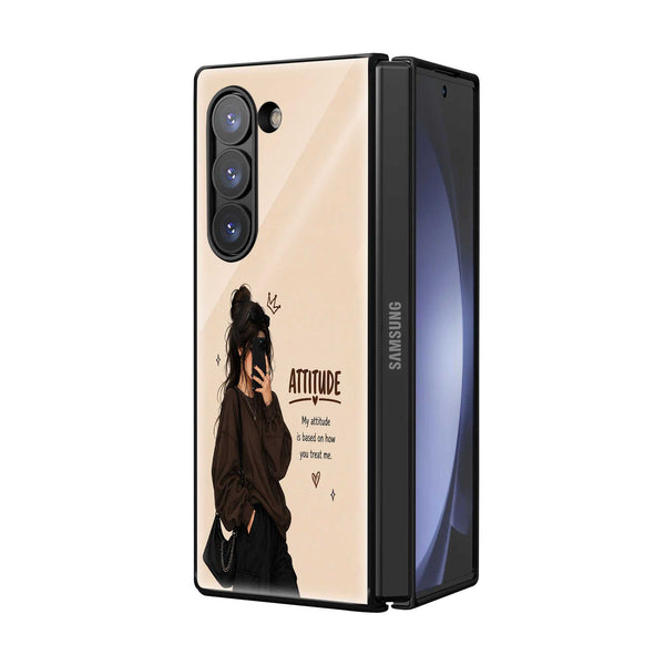 Attitude Queen Samsung Z Fold Glass Case