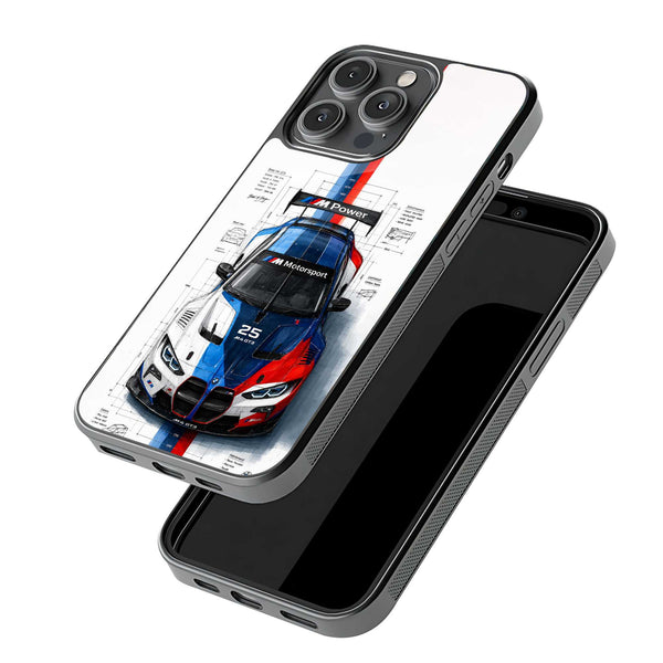 Auto Blueprint Glass Case