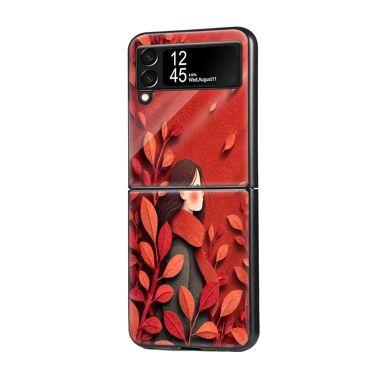 Autumn Whisper Samsung Z Flip Glass Case