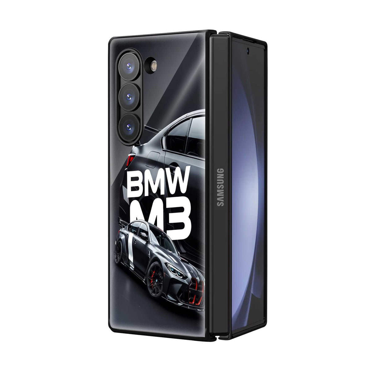 BMW M3 Dark Edition Samsung Z Fold Glass Case