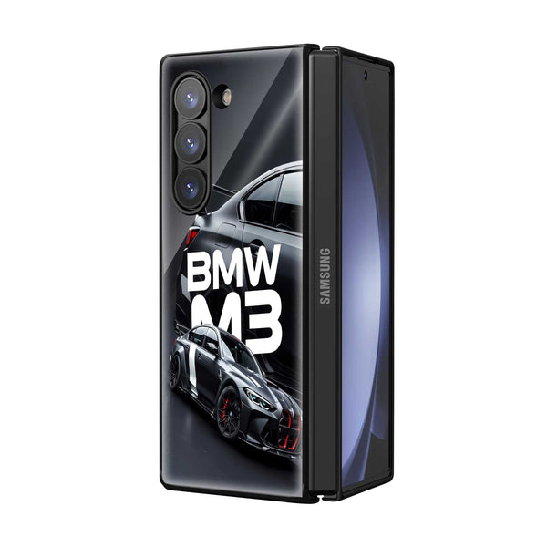 BMW M3 Dark Edition Samsung Z Fold Glass Case