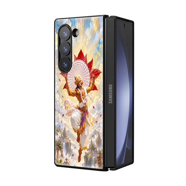 Bajrangbali Divine Power Samsung Z Fold Glass Case