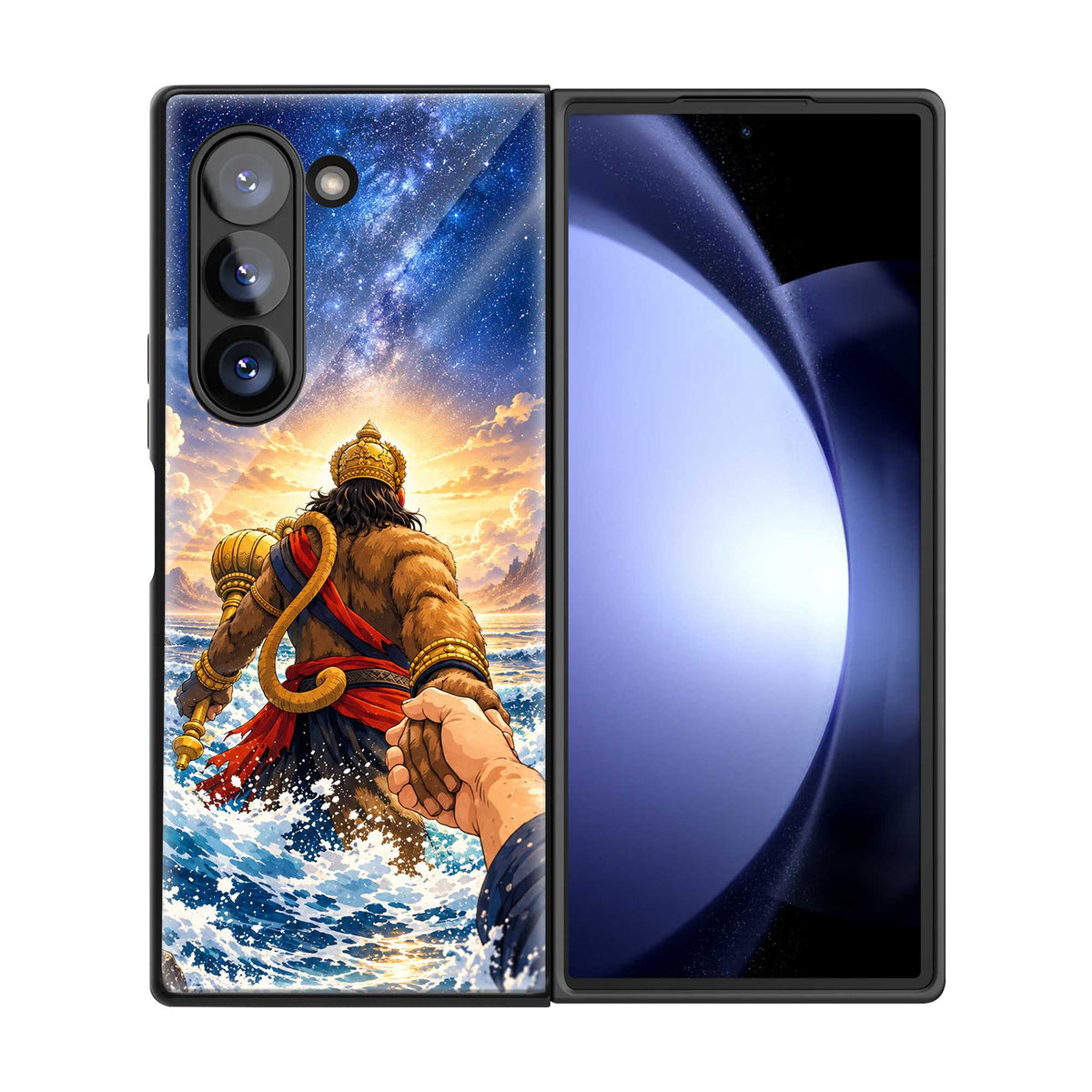 Bajrangbali Forever Samsung Z Fold Glass Case