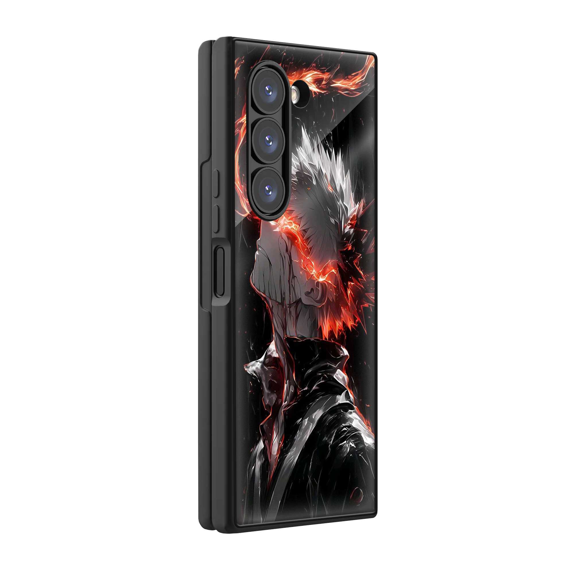 Bakugo Rage Samsung Z Fold Glass Case