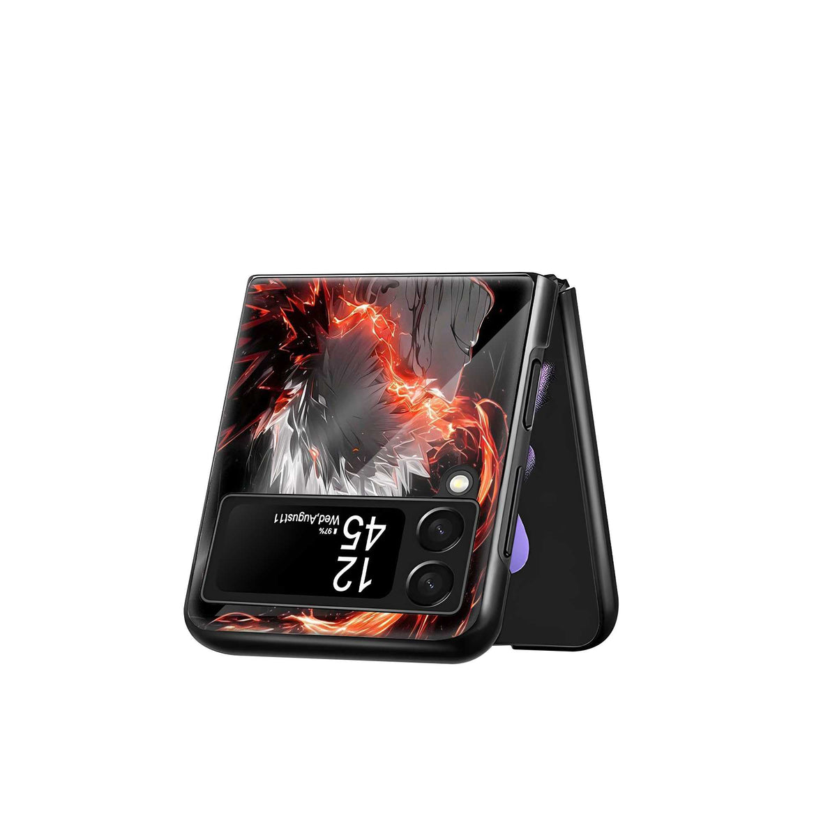 Bakugo Rage Samsung Z Flip Glass Case