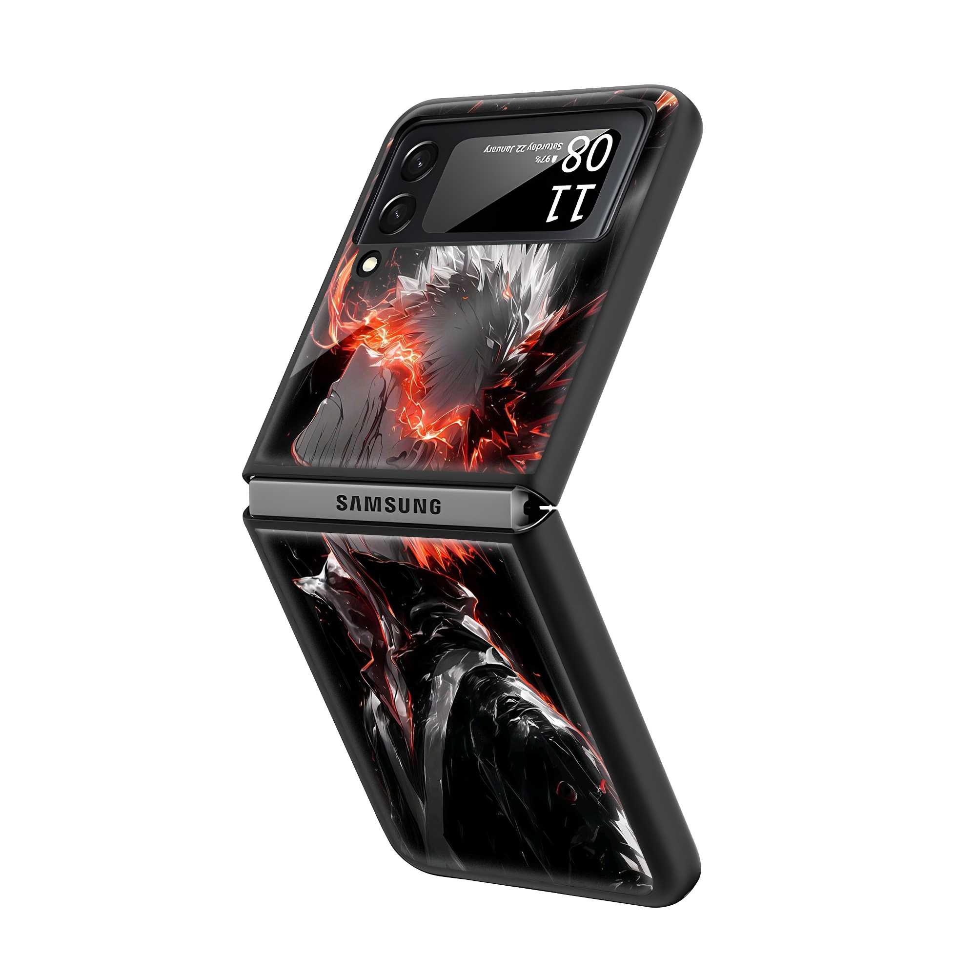 Bakugo Rage Samsung Z Flip Glass Case