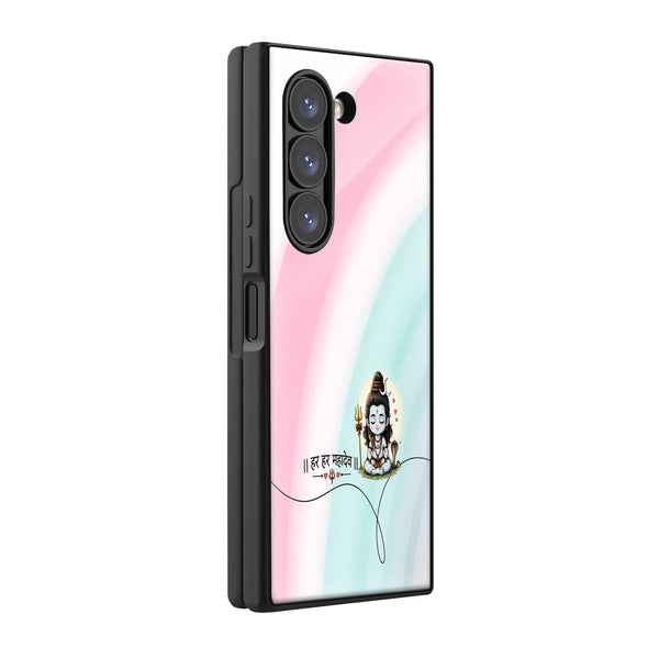 Bal Shiva Minimalist Samsung Z Fold Glass Case