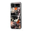 Basketball Heartbeat Samsung Z Flip Glass Case