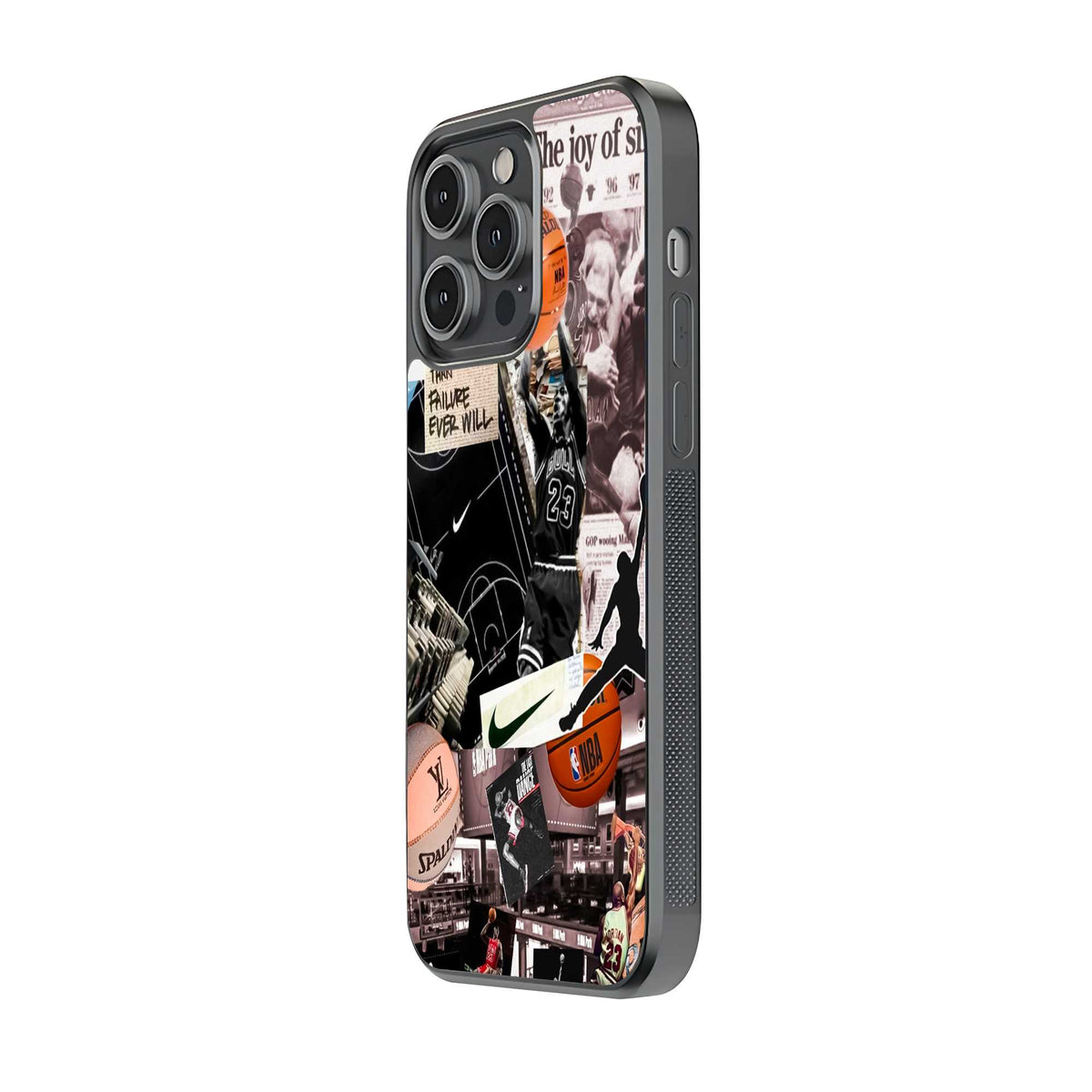 Basketball Heartbeat Glass Case