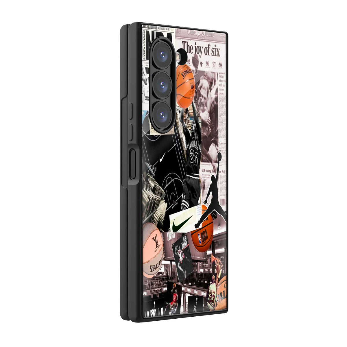 Basketball Heartbeat Samsung Z Fold Glass Case