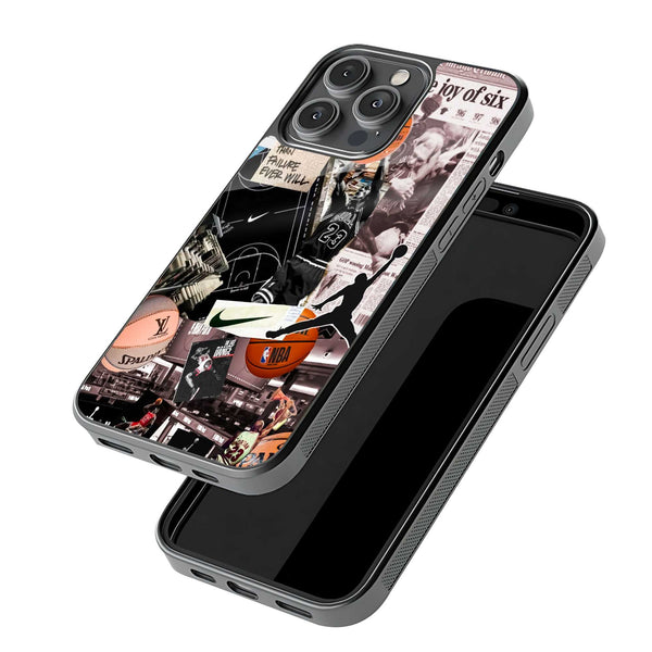 Basketball Heartbeat Glass Case