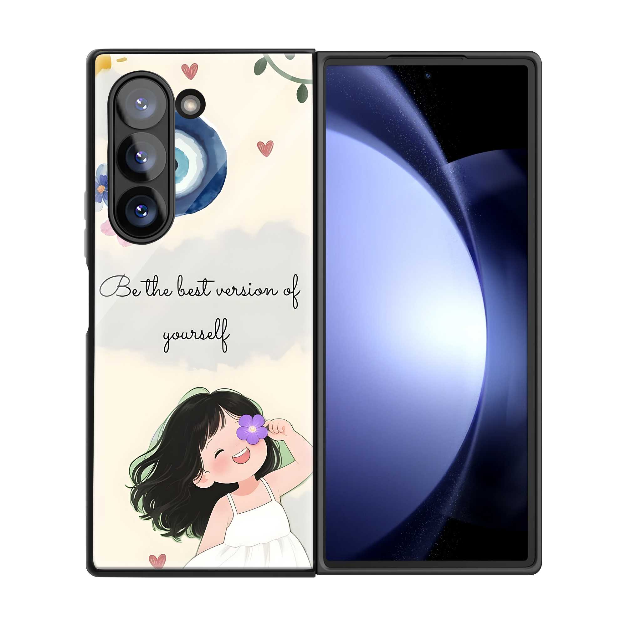 Be Your Best Samsung Z Fold Glass Case