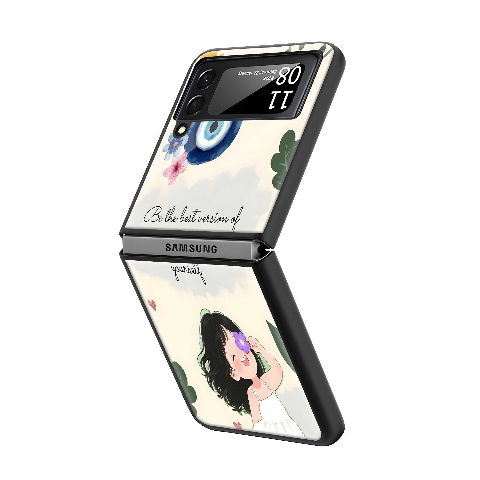 Be Your Best Samsung Z Flip Glass Case