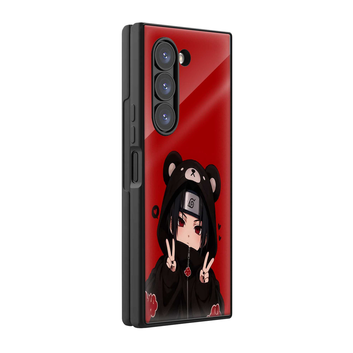 Bear Hoodie Samsung Z Fold Glass Case