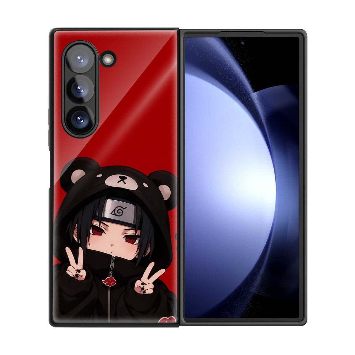 Bear Hoodie Samsung Z Fold Glass Case