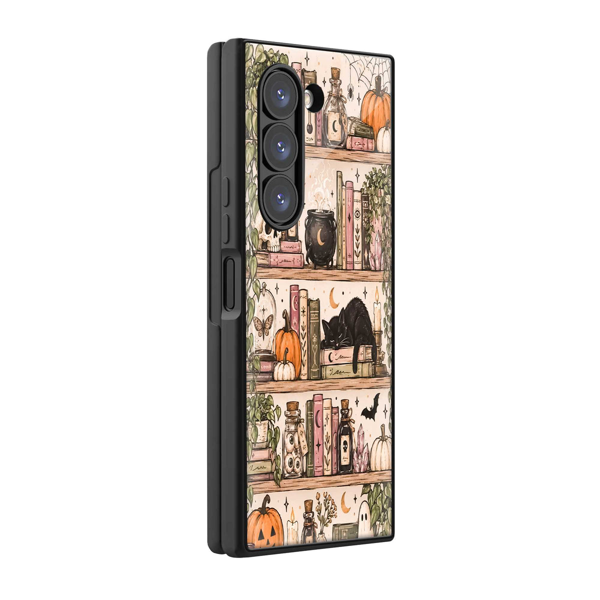 Black Cat Magic Samsung Z Fold Glass Case