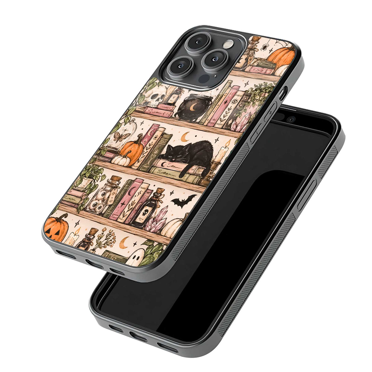 Black Cat Magic Glass Case