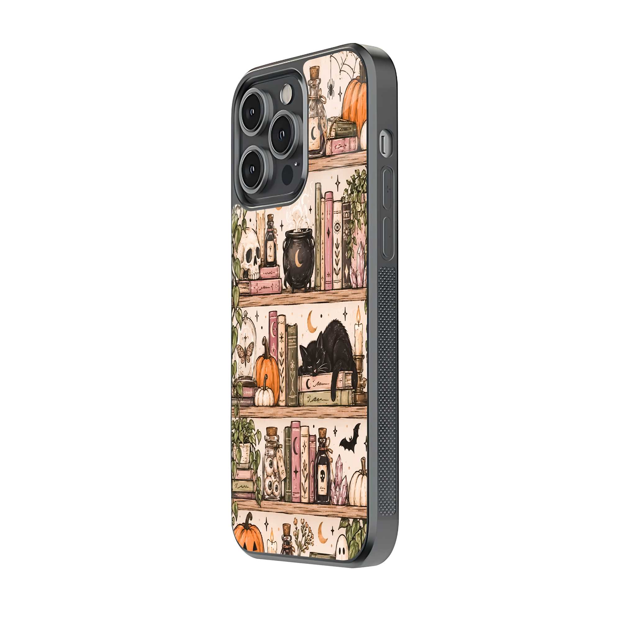 Black Cat Magic Glass Case Secondary image