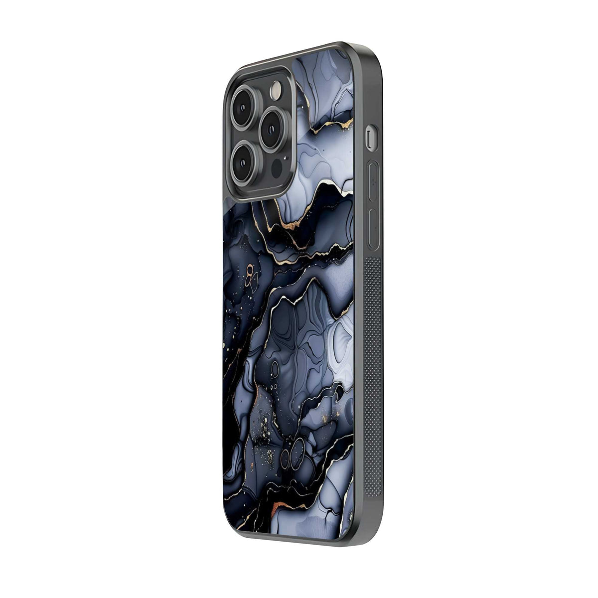 Black Gold Fusion Glass Case
