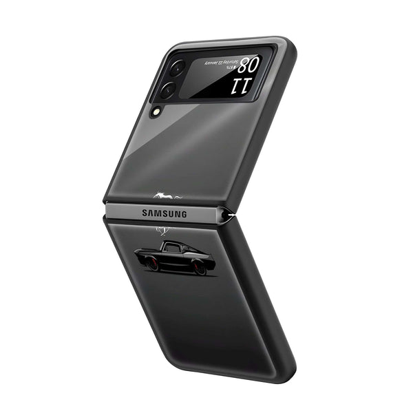 Black Stallion Samsung Z Flip Glass Case