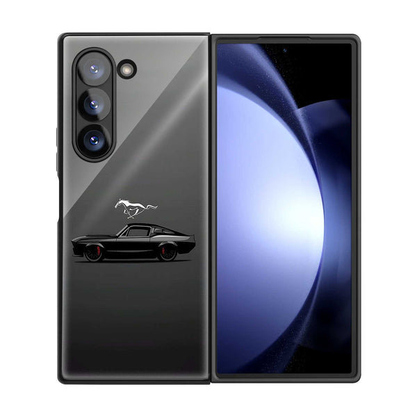 Black Stallion Samsung Z Fold Glass Case