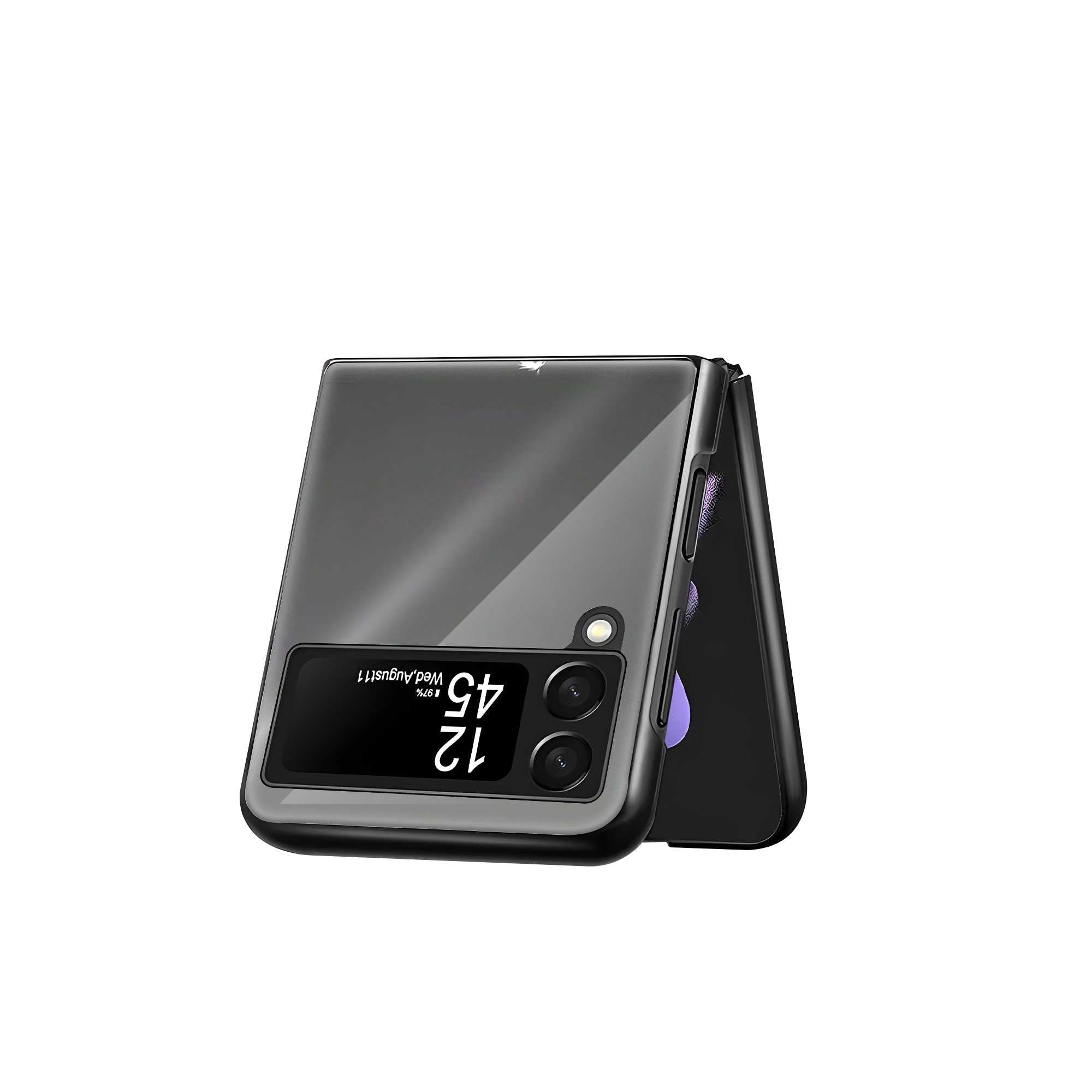 Black Stallion Samsung Z Flip Glass Case