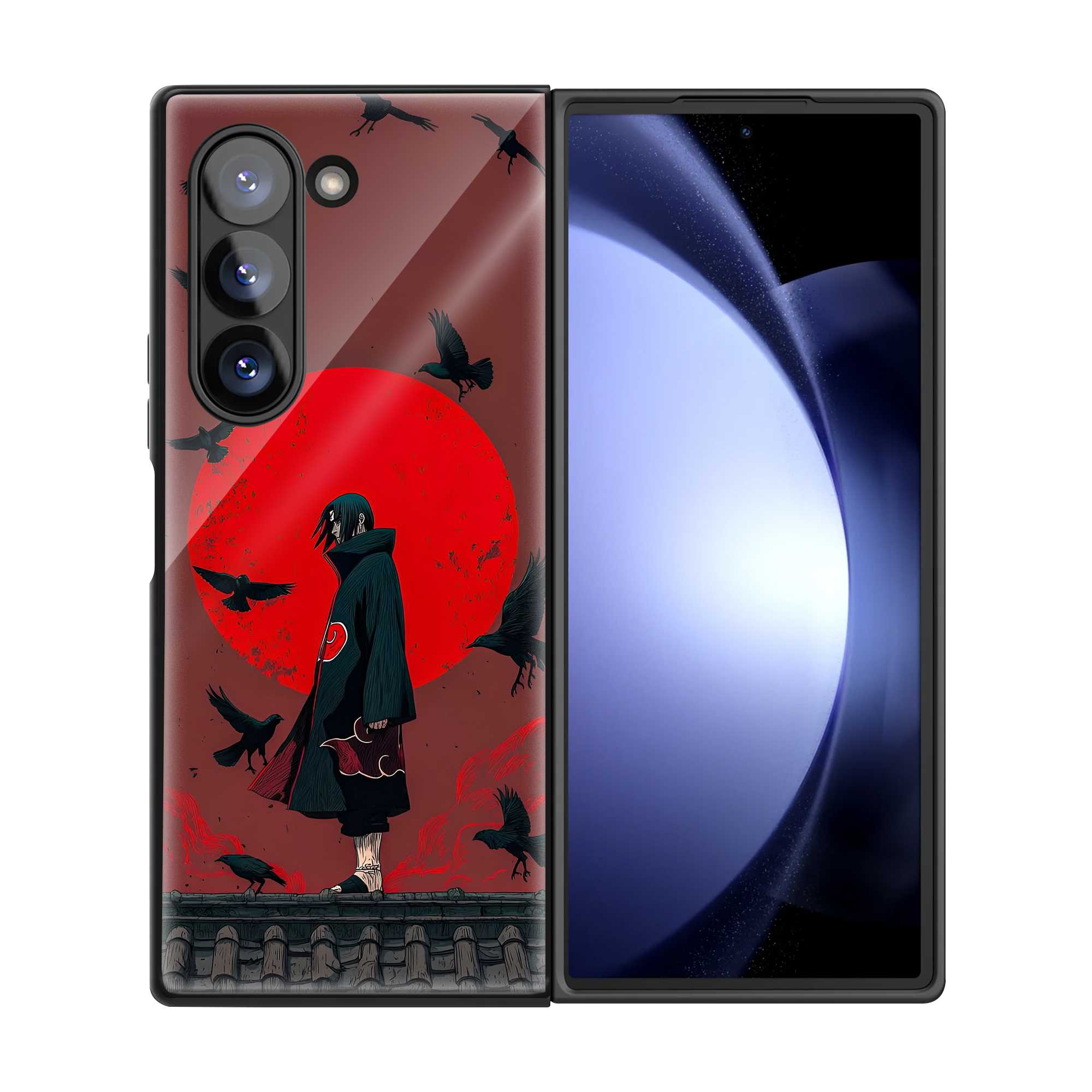 Blood Moon Samsung Z Fold Glass Case
