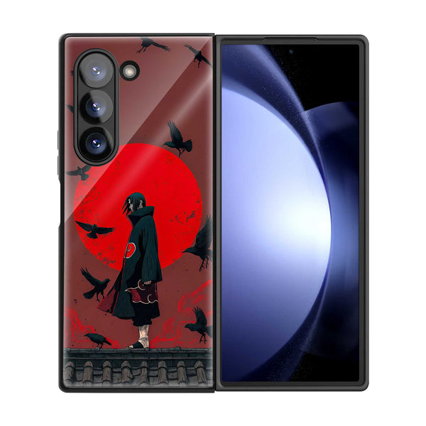 Blood Moon Samsung Z Fold Glass Case