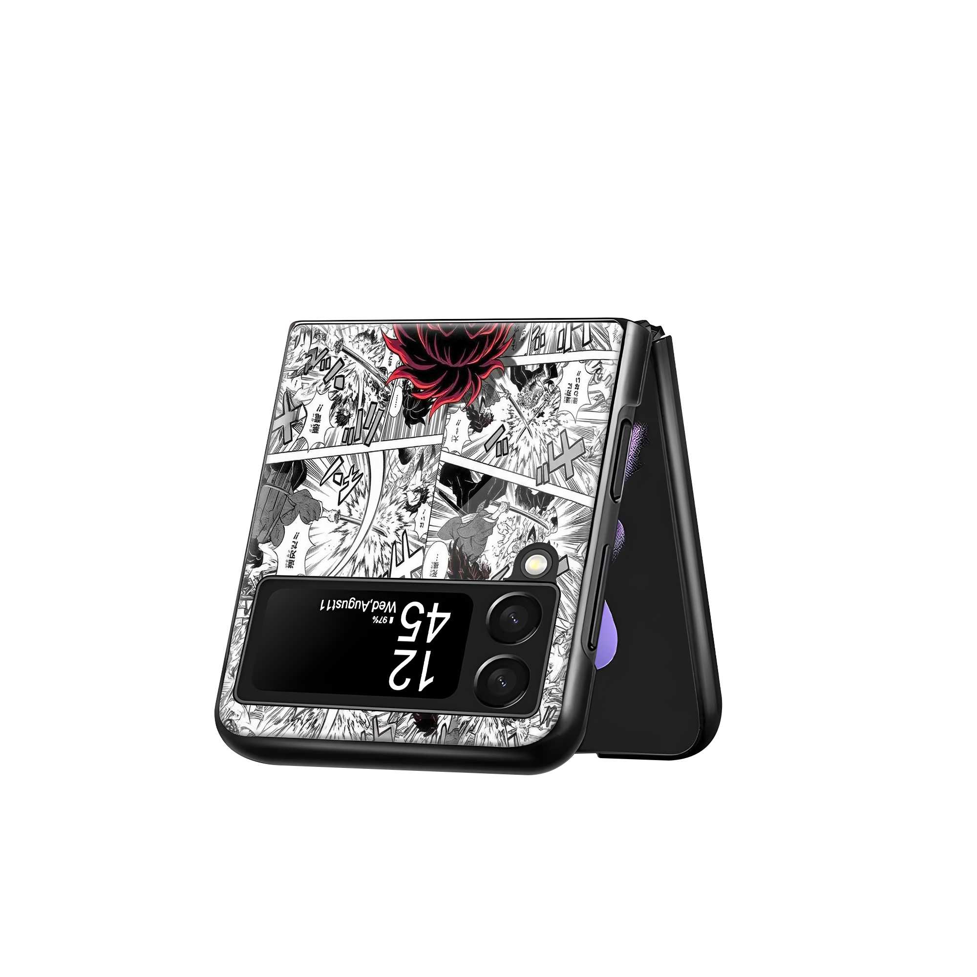 Blood Moon Blade Samsung Z Flip Glass Case