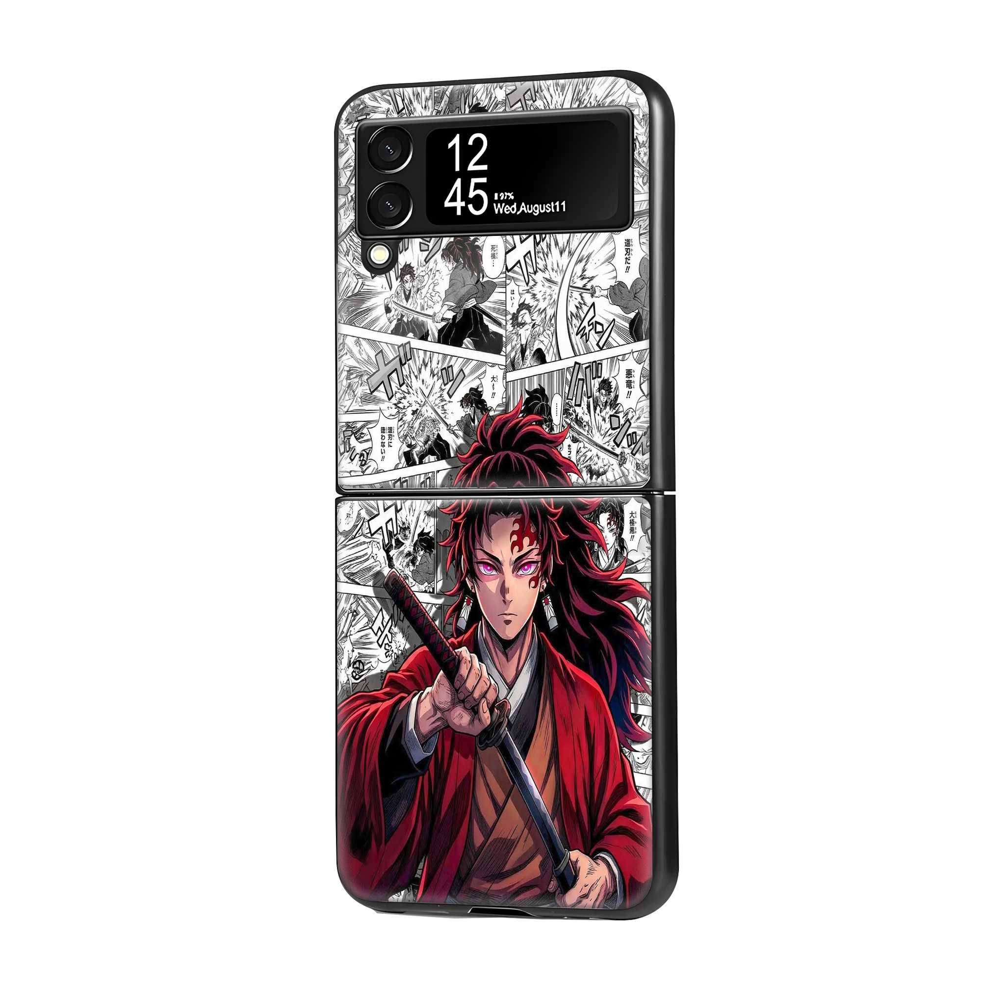 Blood Moon Blade Samsung Z Flip Glass Case