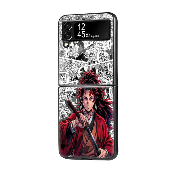 Blood Moon Blade Samsung Z Flip Glass Case