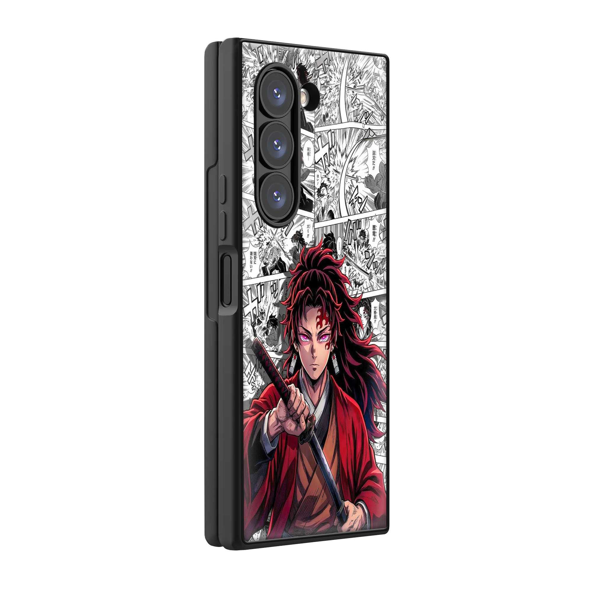 Blood Moon Blade Samsung Z Fold Glass Case