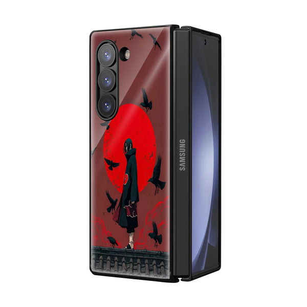 Blood Moon Samsung Z Fold Glass Case